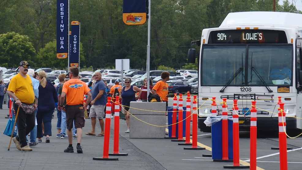 People who take bus to the NYS Fair now dropped off a mile away at Gate People who take bus to the NYS Fair now dropped off a mile away at Gate