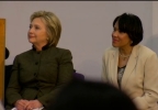 Flint Mayor Karen Weaver endorsed Clinton last month, saying, "Only one presidential candidate--Democrat or Republican--has reached out and asked, 'What can I do? How can I help?' And that's Hillary Clinton." (Photo: Malik Ali / WEYI) HillaryinFlint2.jpg