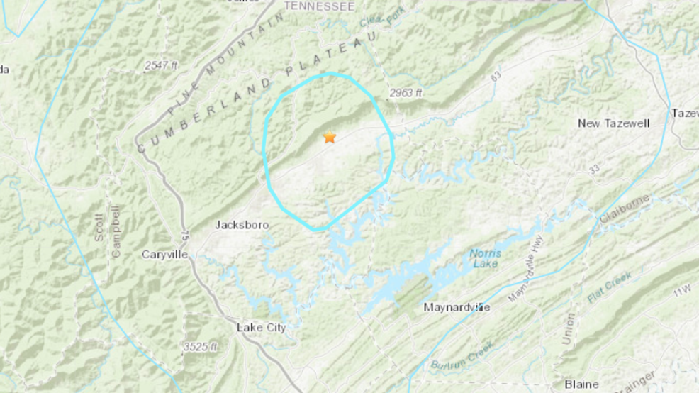 3.8 magnitude earthquake hits near TennesseeKentucky border WCYB