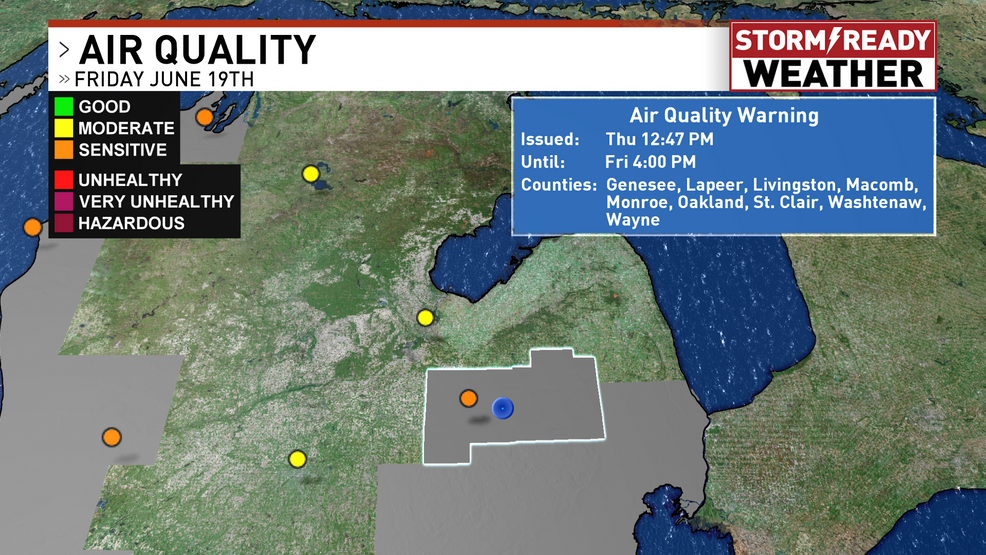 Air quality alert for Friday WEYI