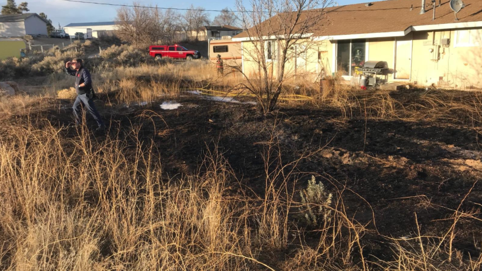 Illegal backyard fire extinguished in the North Valleys KRNV