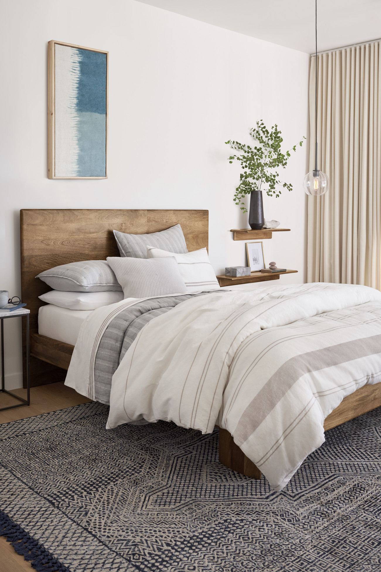 A hemp bedding collection is now available at West Elm Seattle Refined