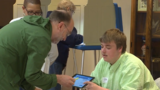 Some Mishawaka students working at polls to learn about election process