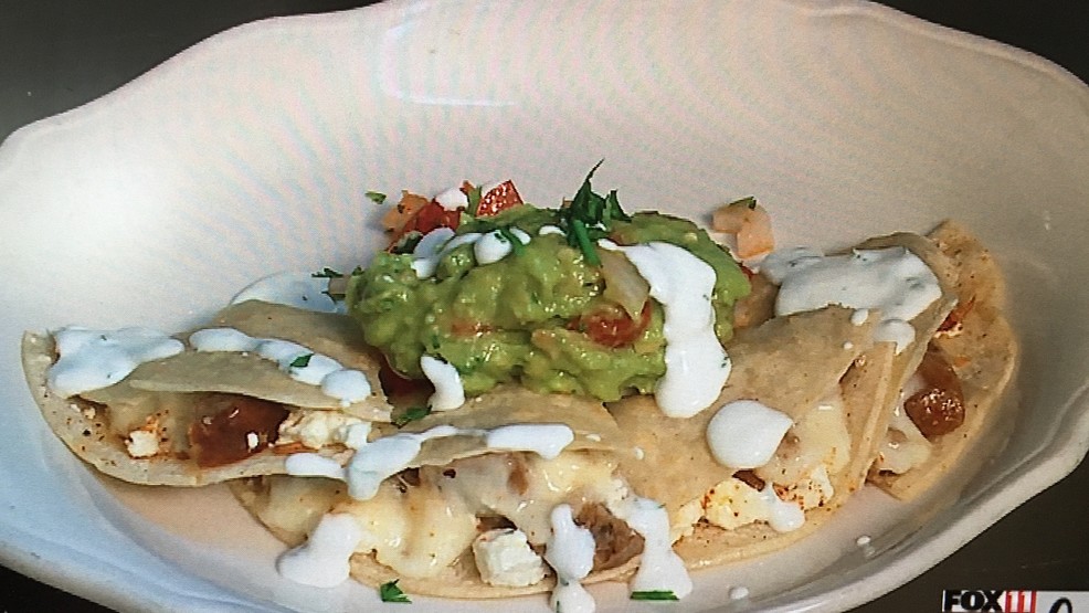 Quesadilla with Guacamole and Pico De Gallo WLUK