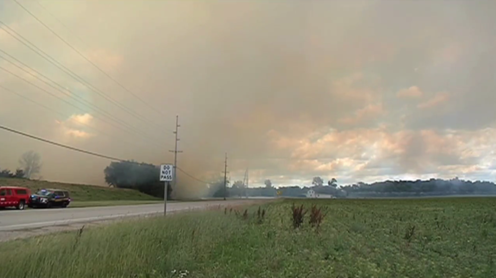 Smoke from massive mulch fire drifting dozens of miles WWMT