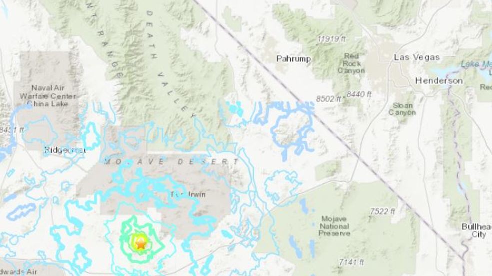 4.6 magnitude earthquake in Barstow, tremors felt in Las Vegas KSNV