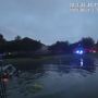 Video: Woman rescued as car sinks in gator-infested lake