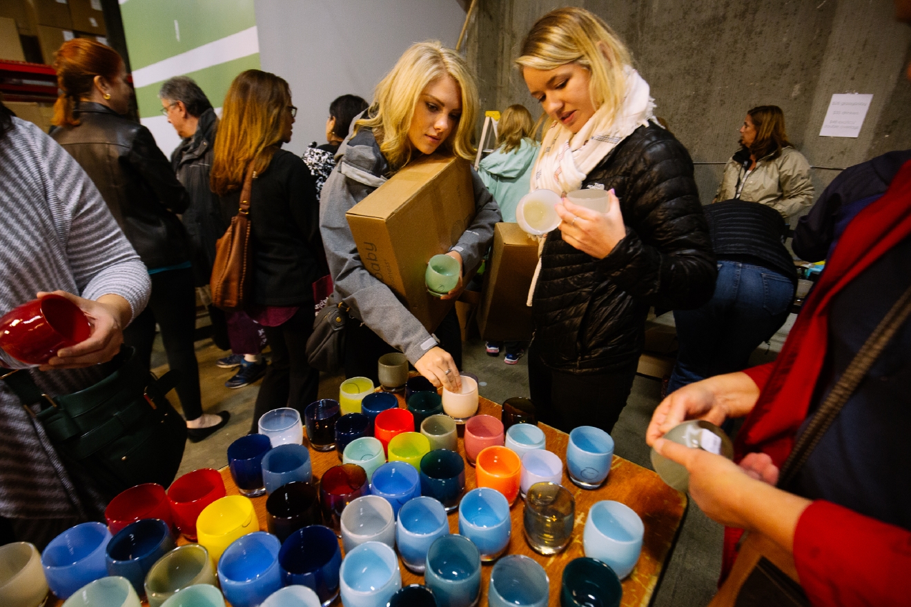 Photos Seattle goes wild over glassybaby Seconds Sale Seattle Refined