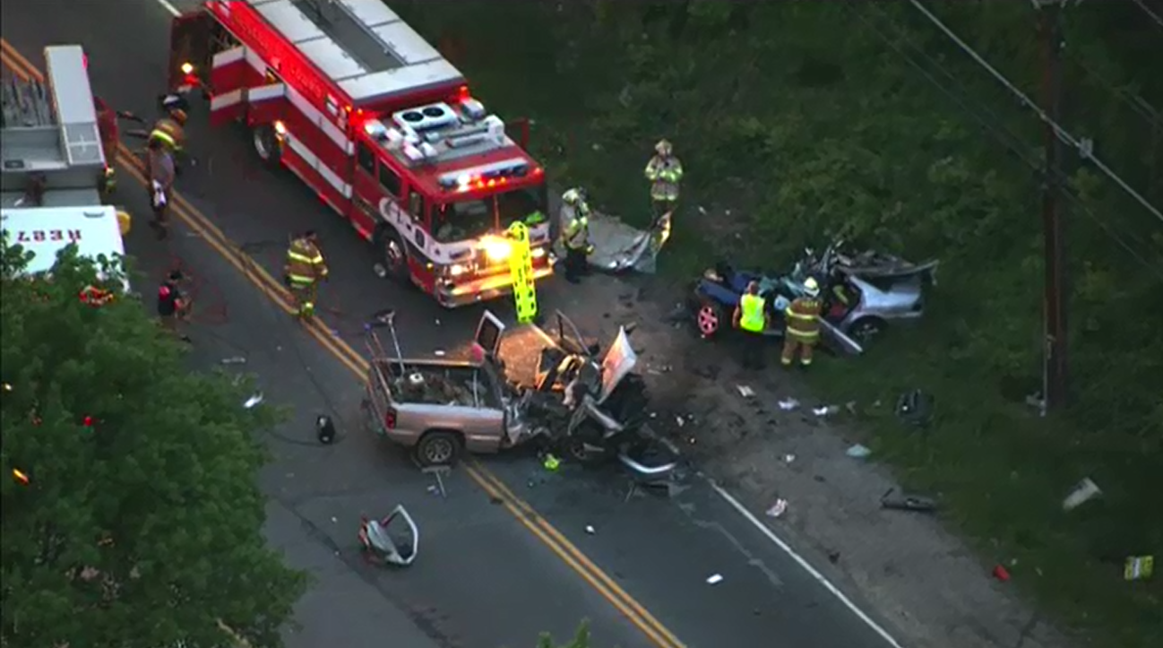 PHOTOS 5 people injured, 2 critically in Maryland car accident WJLA