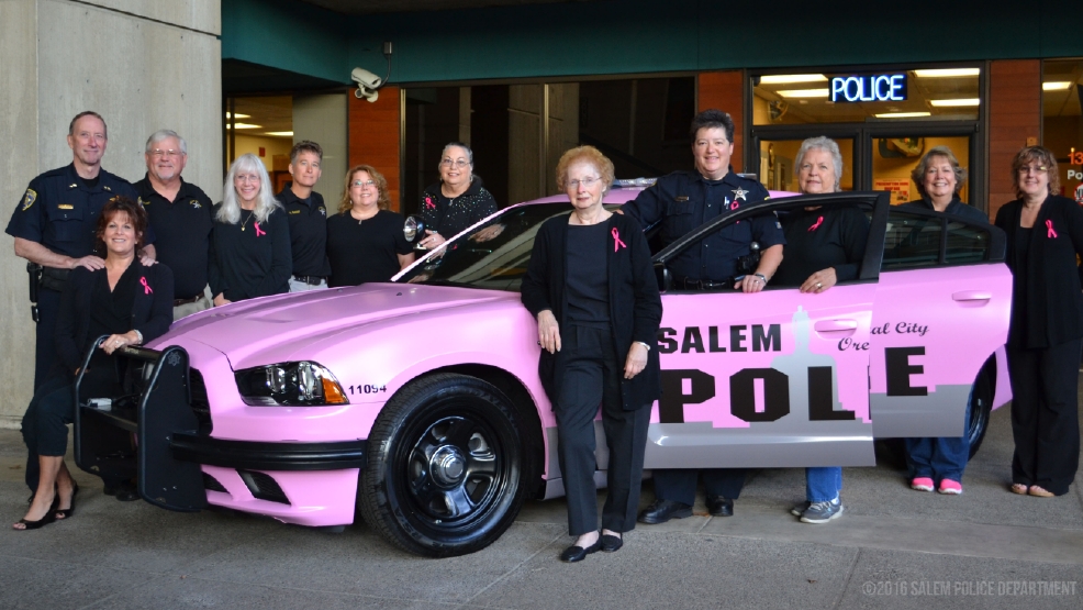 Salem Police roll out pink patrol car for Breast Cancer Awareness Month