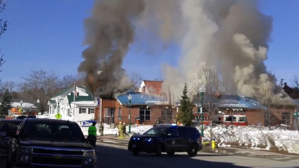 Fire destroys Winthrop Post Office WGME