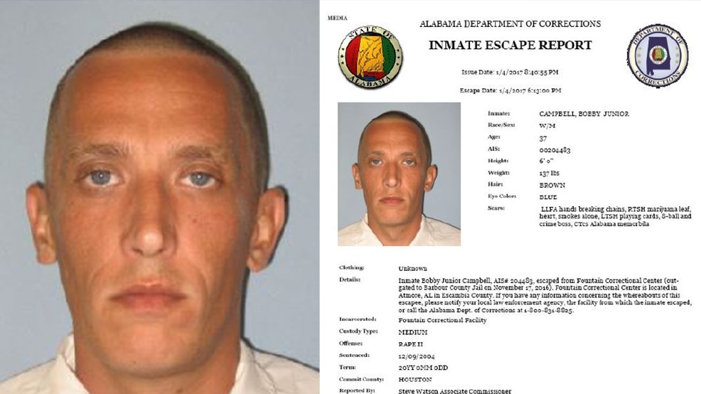 ADOC recapture inmate who escaped from correctional facility in