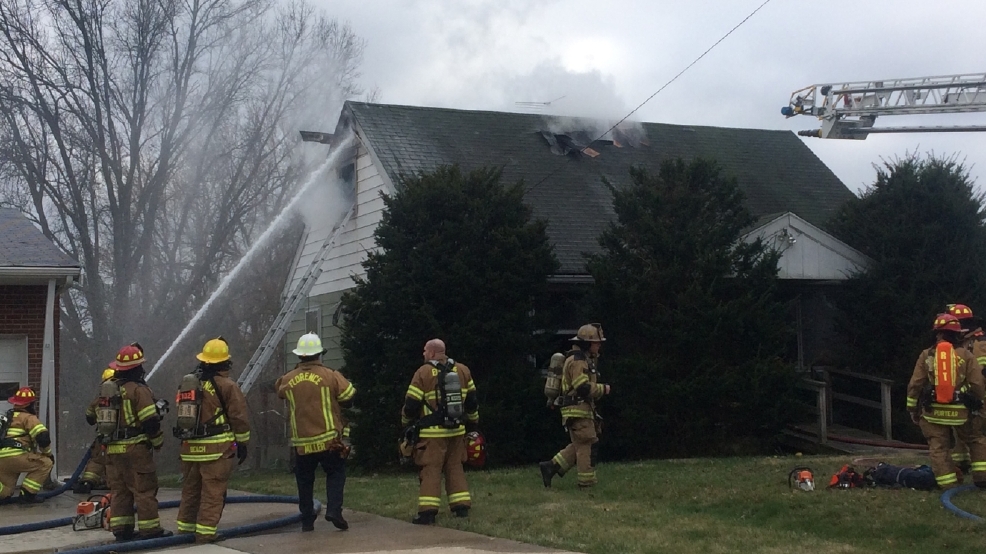 Crews battle fire at home in Florence WKRC