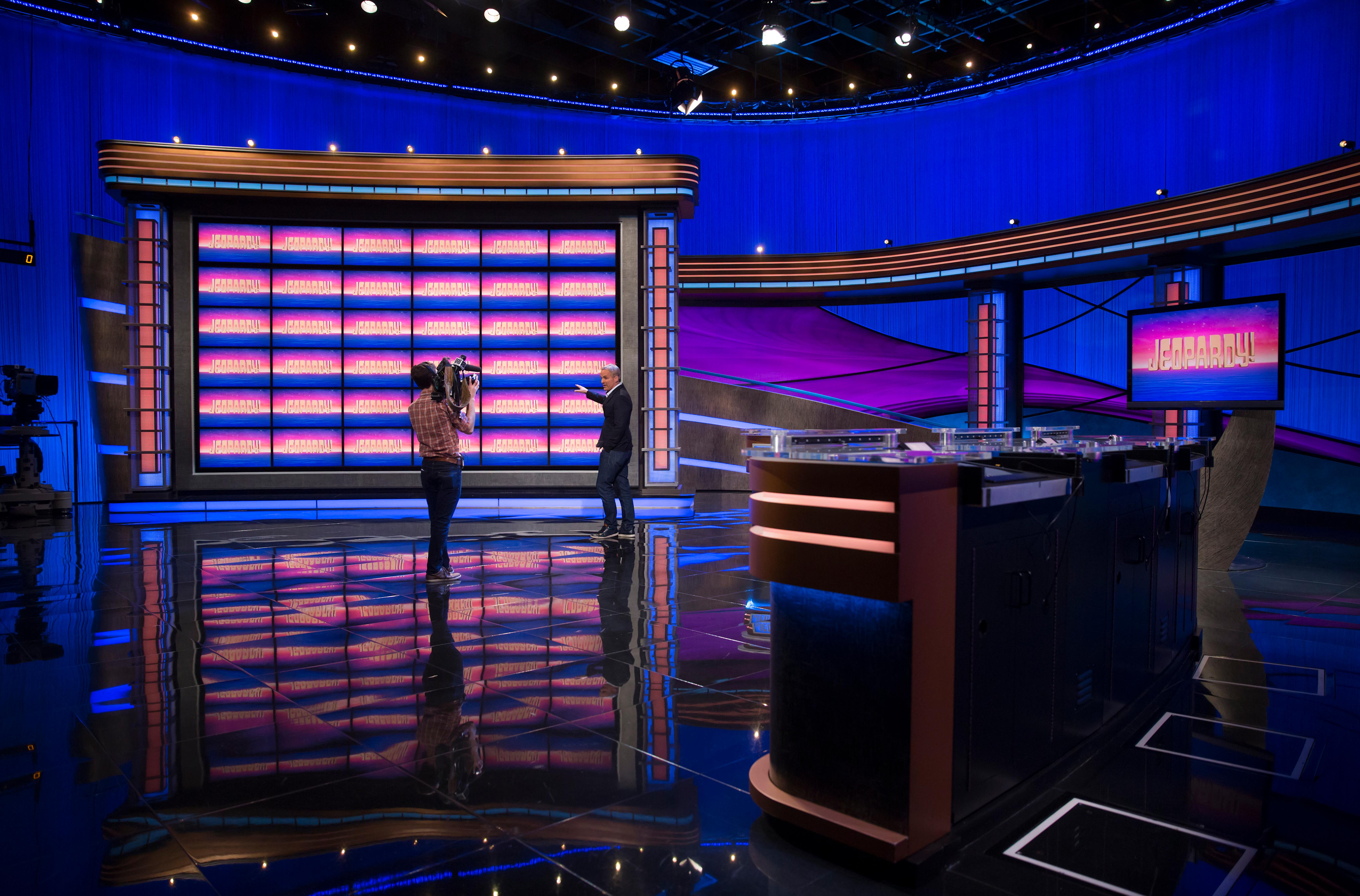 Photos Behindthescenes on the Jeopardy! set KOMO