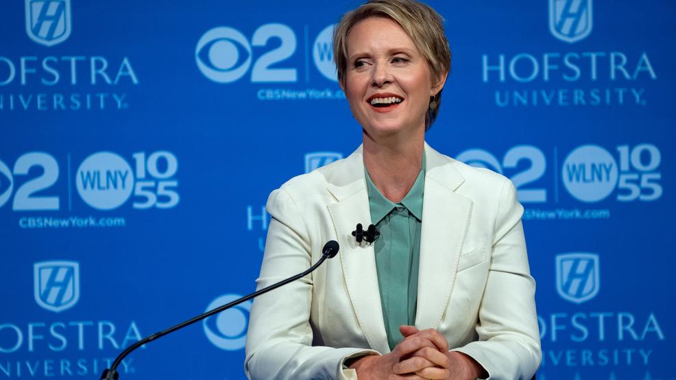 New York Governor Debate Cynthia Nixon debate solo shot AP14.jpg