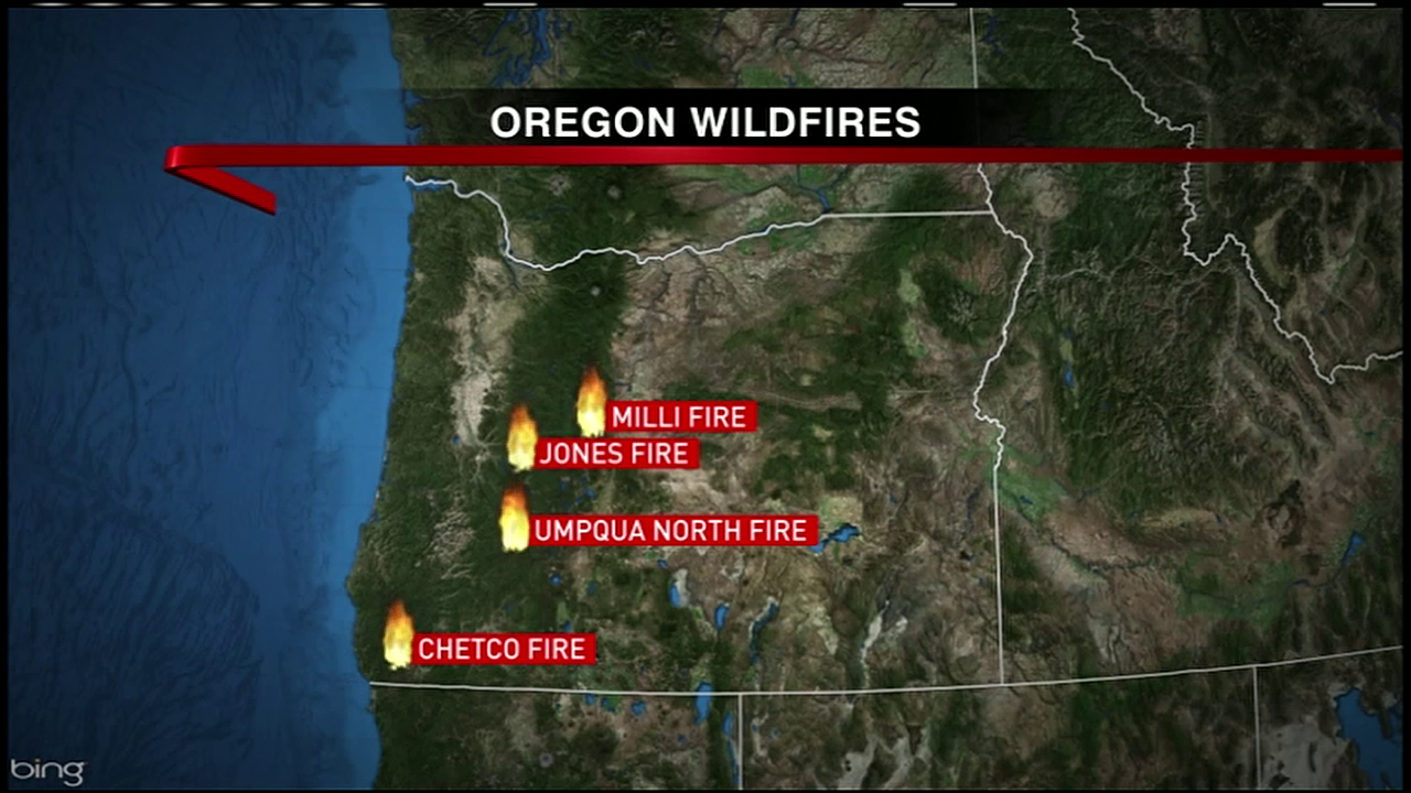 Wildfires Continue To Burn In Oregon Forests Kval 8502